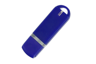 Cor azul do plástico 3,0 8G USB com logotipo e pacote personalizados