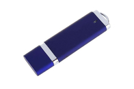 Cor azul do plástico 16G 2,0 USB com logotipo personalizado e pacote do tipo da vida da mostra