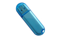 cor USB plástico do azul 64G 2,0 com tipo personalizado da vida da mostra do logotipo e do pacote