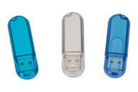 cor USB plástico do azul 64G 2,0 com tipo personalizado da vida da mostra do logotipo e do pacote
