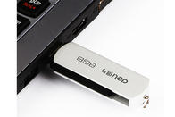 Metal USB da torção do giro da cor vermelha da fonte 64G 2,0 da fábrica com tipo personalizado da vida da mostra do logotipo e do pacote