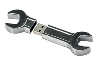 Metal Usb do de alta capacidade da forma da chave inglesa, uso de prata de Covenient da movimentação da pena 64g 2,0