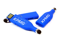 Movimentação plástica 32G 2,0 da vara de USB da forma do Touch Pen com logotipo da impressão a cores