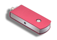 Keyring instantâneo da movimentação do metal 128g 3,0, Usb vermelho Keychain do metal com logotipo da cópia do laser