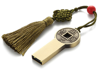 Varas feitas sob encomenda da memória do metal, vara impermeável do Usb com chip de memória originais