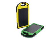 Capacidade portátil posta solar do carregador 6000mAh Bettery do amarelo do logotipo do laser