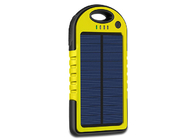 Capacidade portátil posta solar do carregador 6000mAh Bettery do amarelo do logotipo do laser
