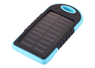 O carregador solar impermeável azul para o telefone 4000mAh de Android com 5pcs conduziu a luz